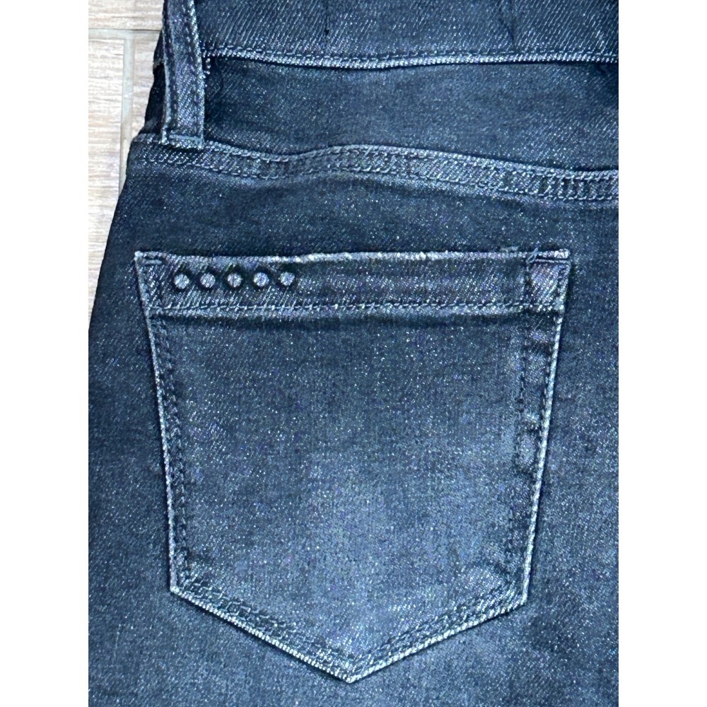 BLANKNYC The Madison Crop Distressed Blue Wash High‎ Rise Jeans - Size 24 - Picture 5 of 10